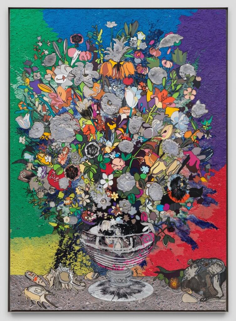 Still life with Flowers in a Sculpted Vase (B50)