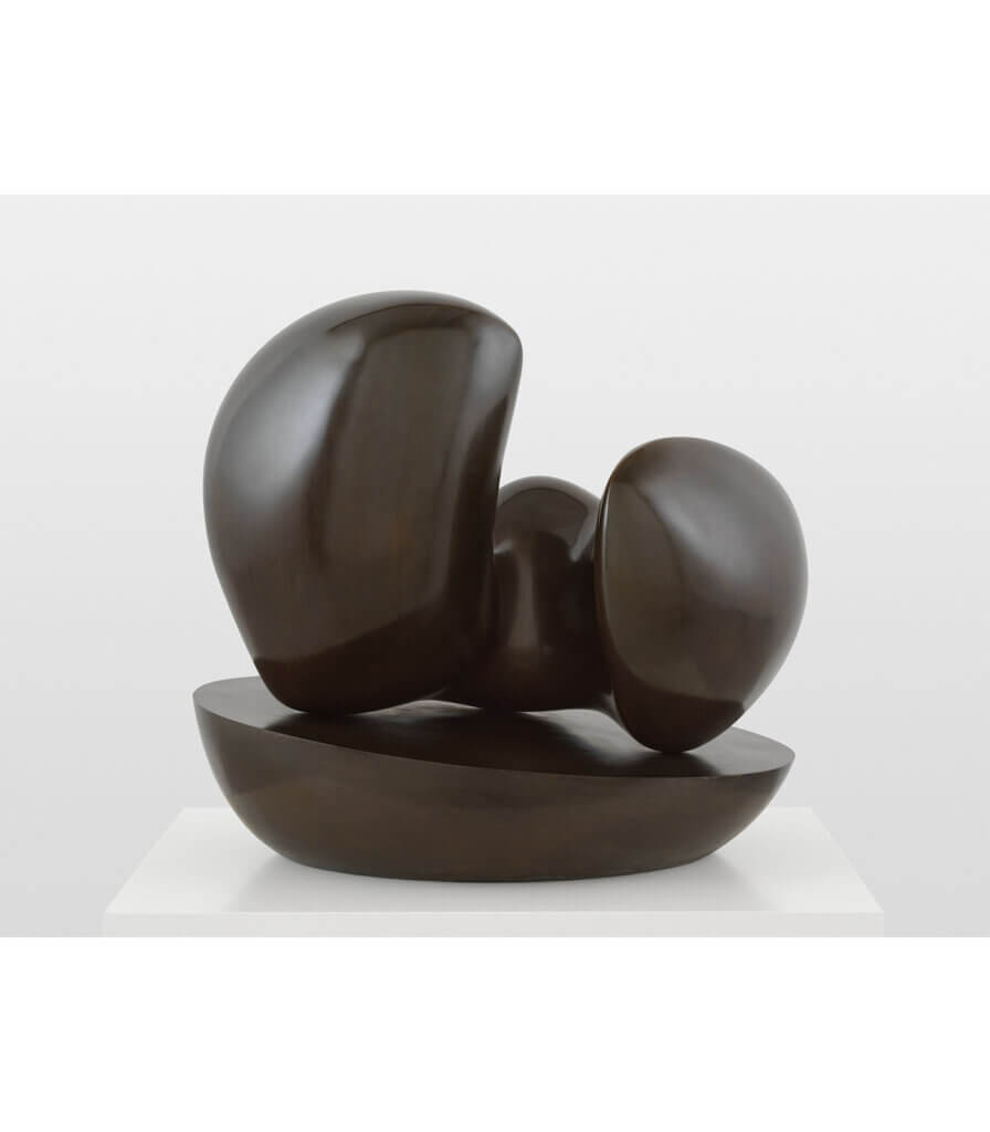 Menschliche Konkretion auf ovaler Schale / Concrétion humaine sur coupe ovale (Human Concretion on Oval Bowl)