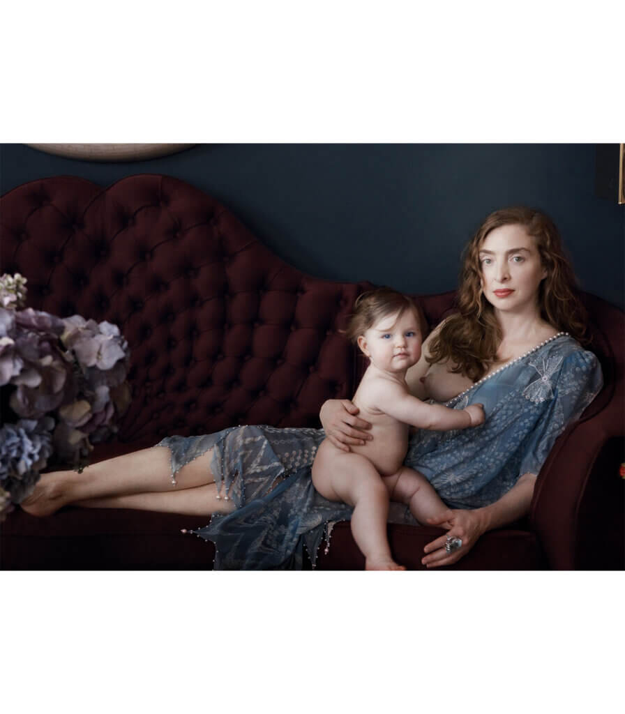 Rachel Feinstein with her daughter, Flora Currin, New York City, 2010