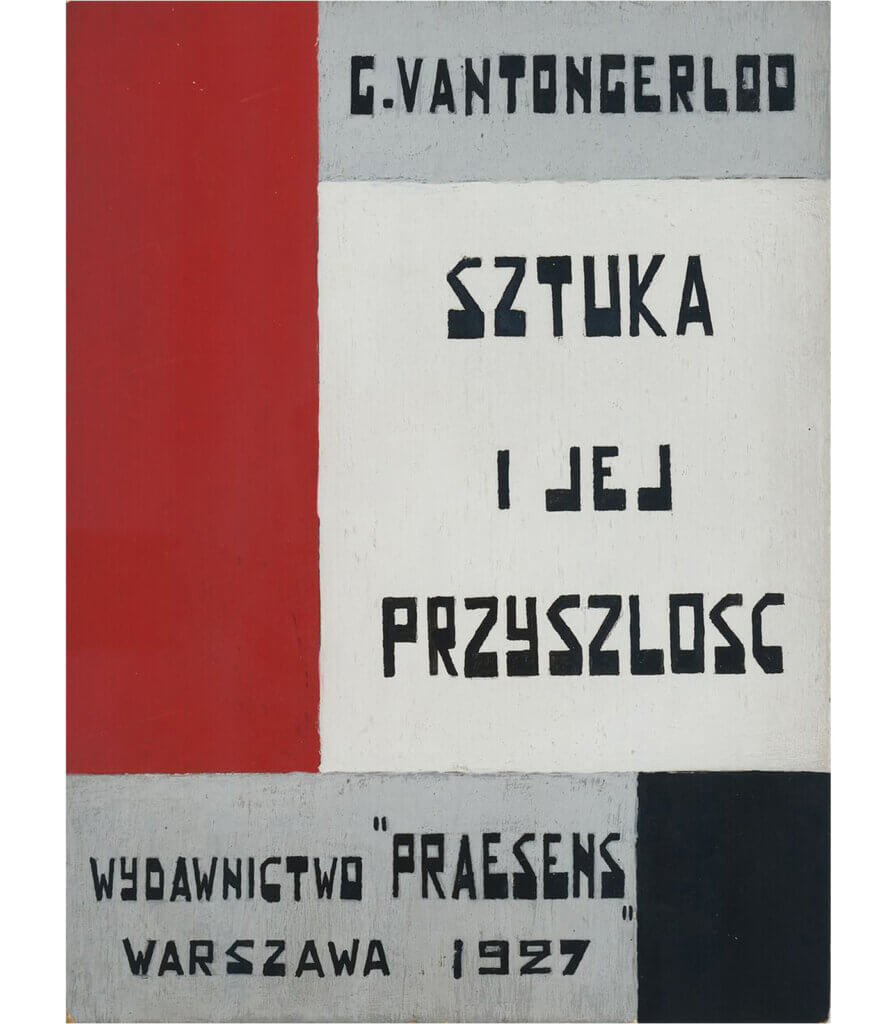 Cover and typography design for the Polish edition of ‘L’Art et son avenir’ (Art and its Future), in Praesens