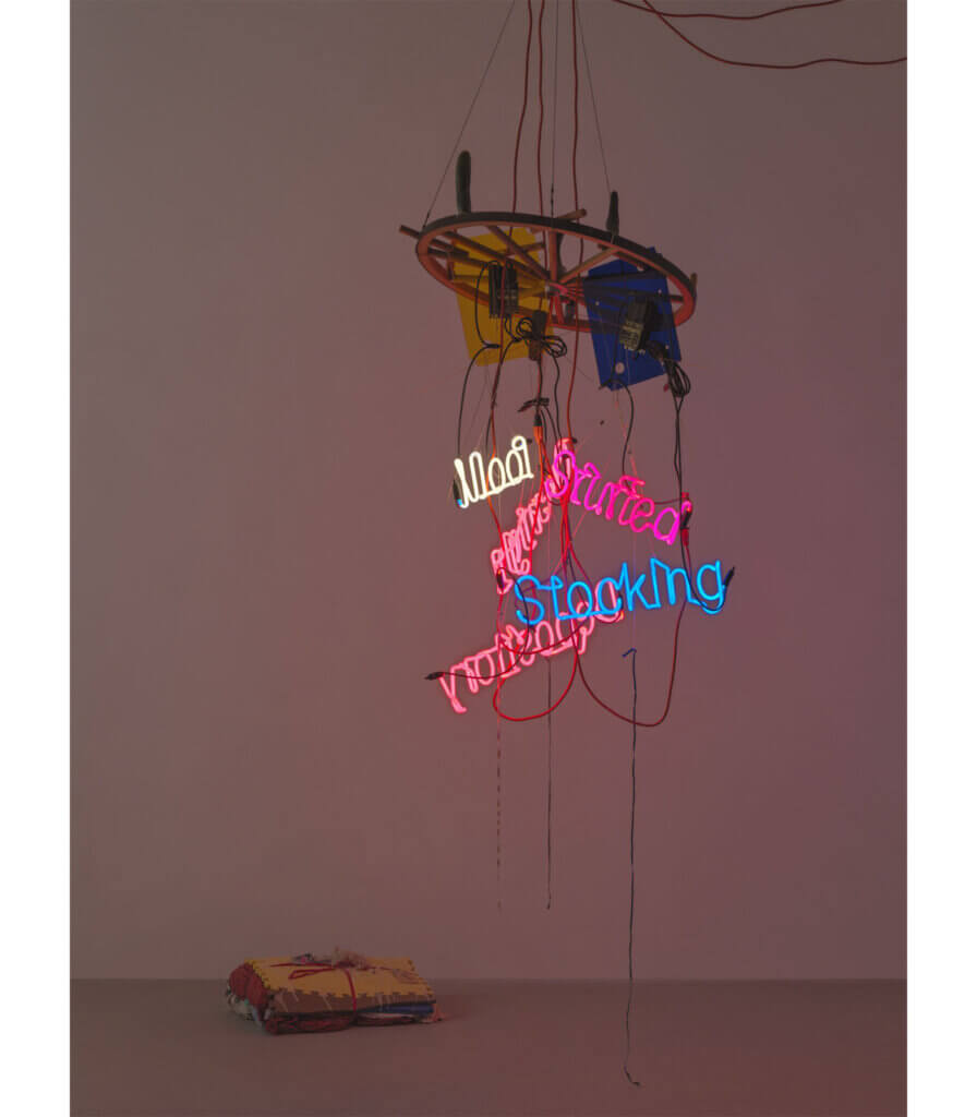 One-wheel wagon-wheel chandelier (Moot, Overnight Depository, Stuffed Stocking)