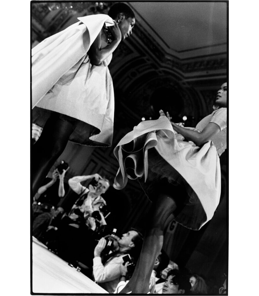 Two Women Looking at One Another, Carolyne Roehm Fashion Show