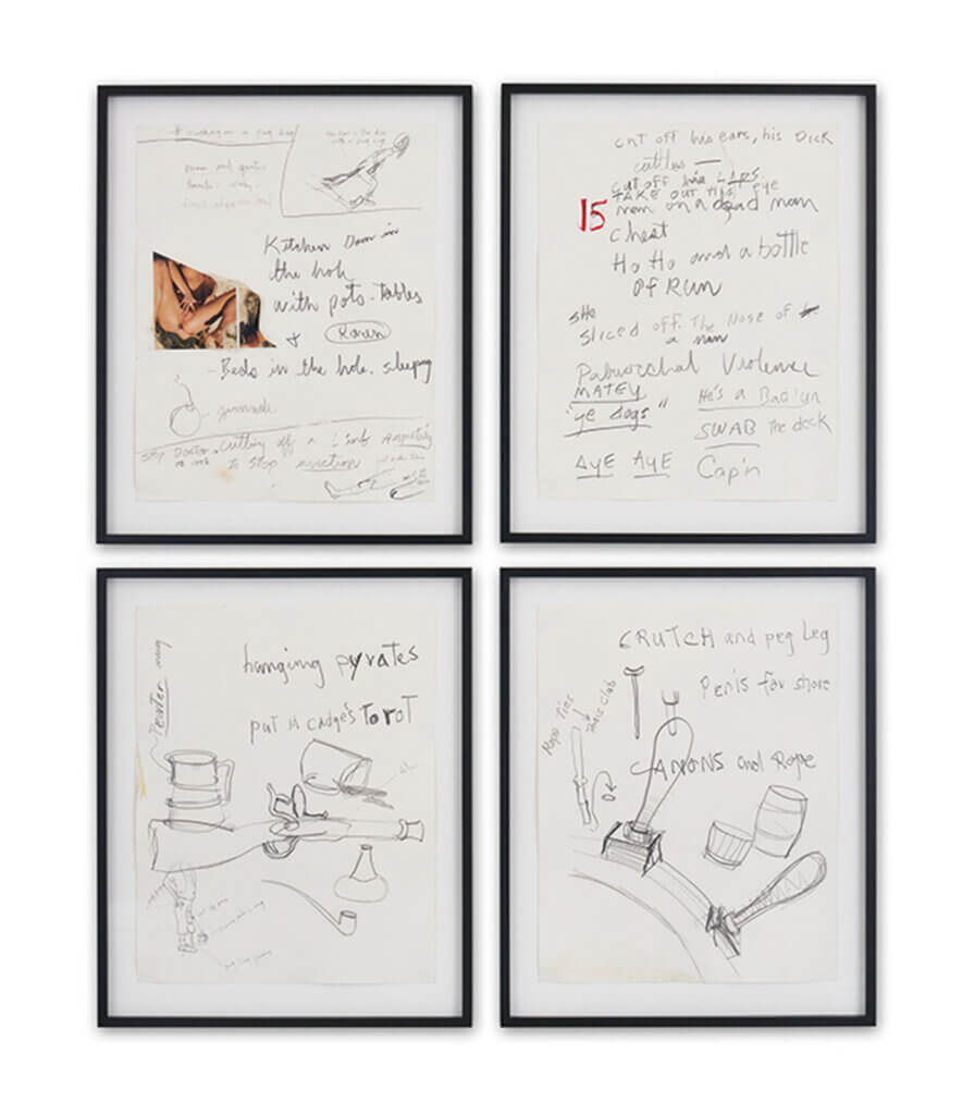Four Pirate Drawings