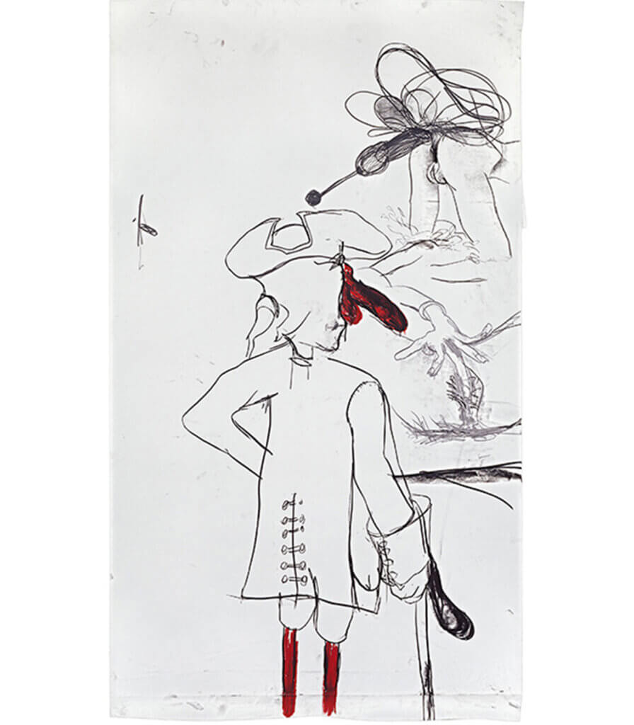 Large Pirate Drawing (Peg Legs)